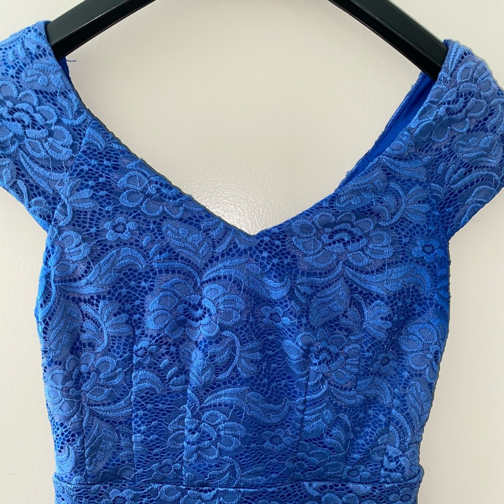 Blue Floral Lace New York And Company Dress